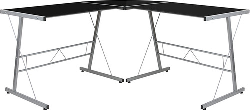 ANZO Black 59" Wide L-Shaped Desk