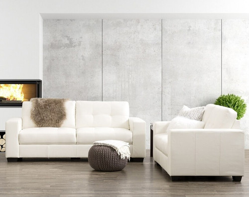 MILLO White Livingroom Set
