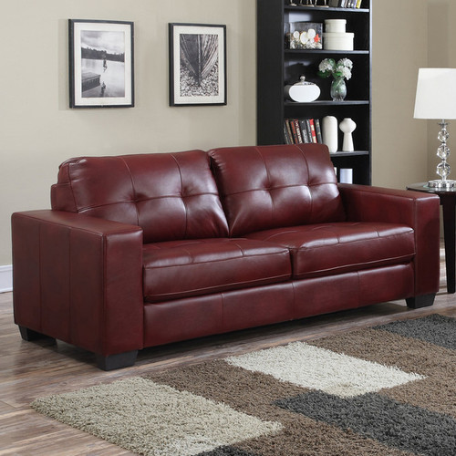 MILLO Red 83" Wide Sofa