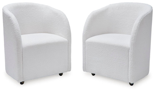 Rowanbeck - Dining Upholstered Arm Chair (Set of 2) - Ivory
