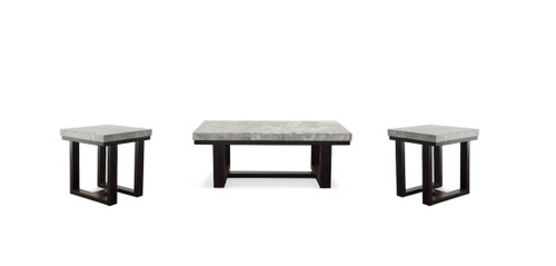Lucca - 3 Piece Table Set - Gray