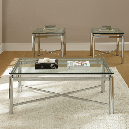 Nova - 3 Piece Occasional Table Set - Gray