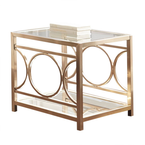 Olympia - End Table - Gold