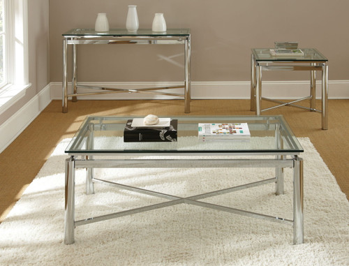 Nora - End Table - Silver