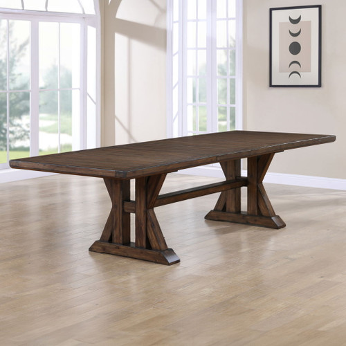 Auburn - Table With 2 / 20" Table Leaves - Dark Brown