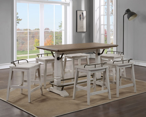 Pendleton - 5 Piece Counter Dining Set - White