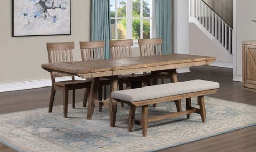 WILFRED 6 Piece Dining Set with Bench