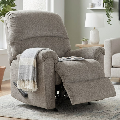 KAVANA Taupe Chenille 41" Wide x 40" Height Rocker Recliner