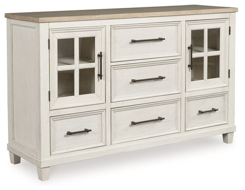 Shaybrock - Dresser - Antique White / Brown