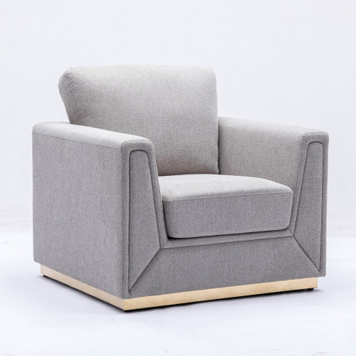 Valin - Chair - Gray Linen
