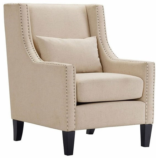 LYDIA 29" Wide Beige Arm Chair