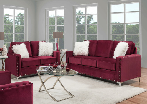 Melon Plum Sofa & Loveseat