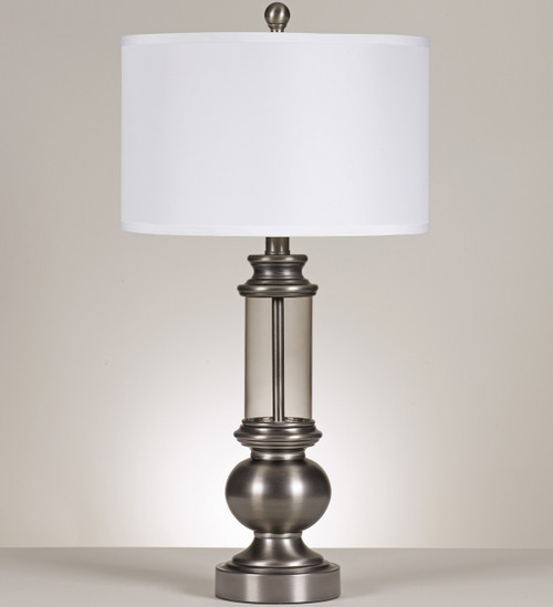 Rosaleen Steel & Glass 30.5"H Table Lamp