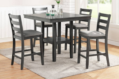 ALBERTO 5 Piece Counter Height Set