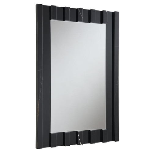 Drisana - Accent Mirror - Black Mirrored
