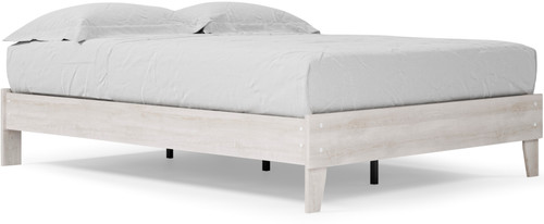 OFELIA White Platform Bed (RTA)