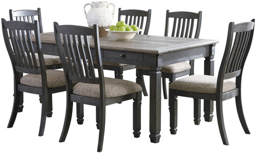 FLEMING Black 7 Piece Dining Set