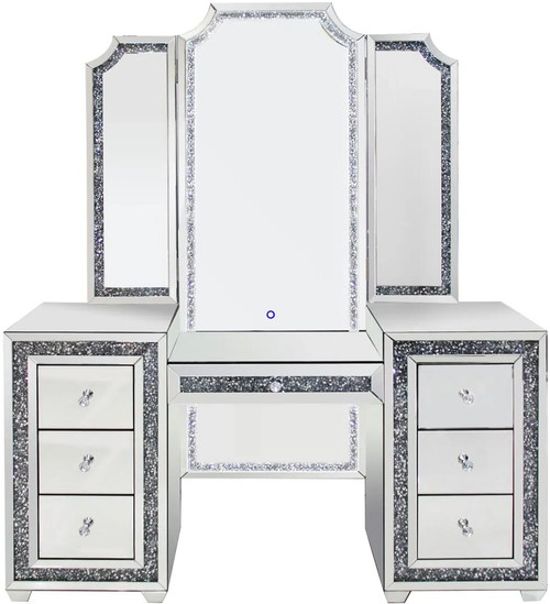 KRISTEN LED Bluetooth Vanity Set with Floor Mirror