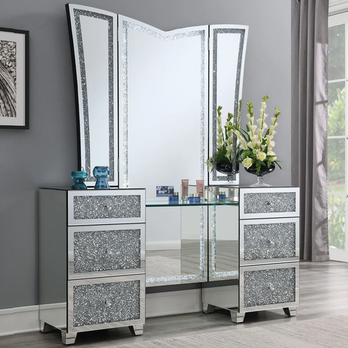 JAYNE LED Bluetooth Vanity Set with Floor Mirror