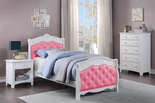 Reina Twin Pink Bed 