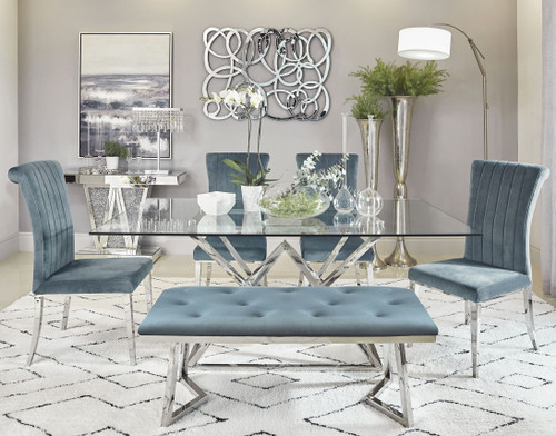 CECILIA Gray 6 Piece Dining Set