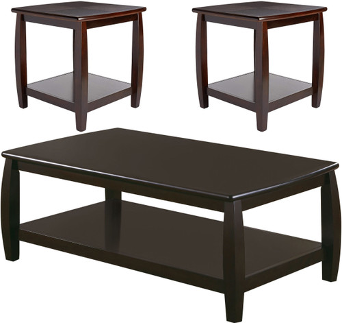 TALON Dark Brown 3 Piece Table Set