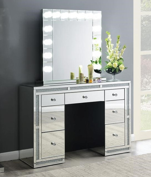 PRISILA LED Silver Vanity Set 