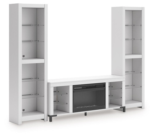 Brollevi - 3-Piece Entertainment Center - White