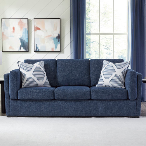 SORBONNE Navy Blue 89" Wide Sofa