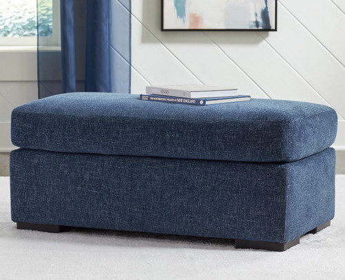 SORBONNE Navy Blue 44" x 24" Ottoman