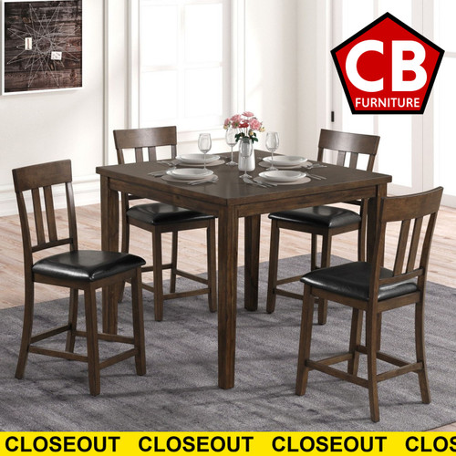 DUMONT Walnut 5 Piece Counter Set