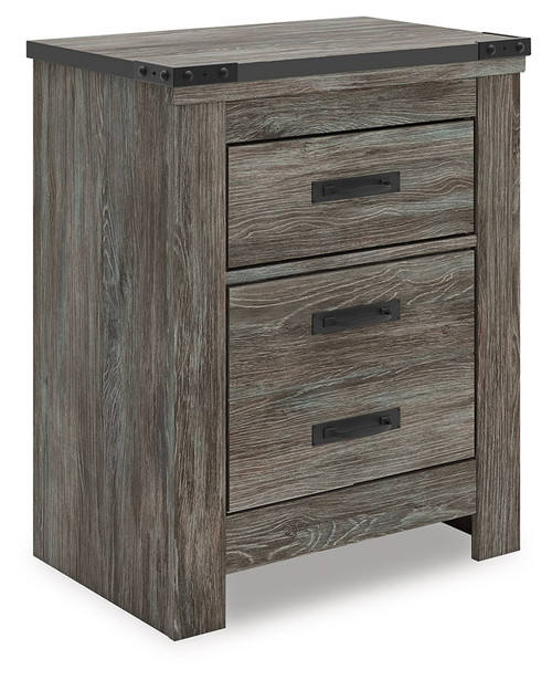 Frandern - Two Drawer Night Stand - Gray