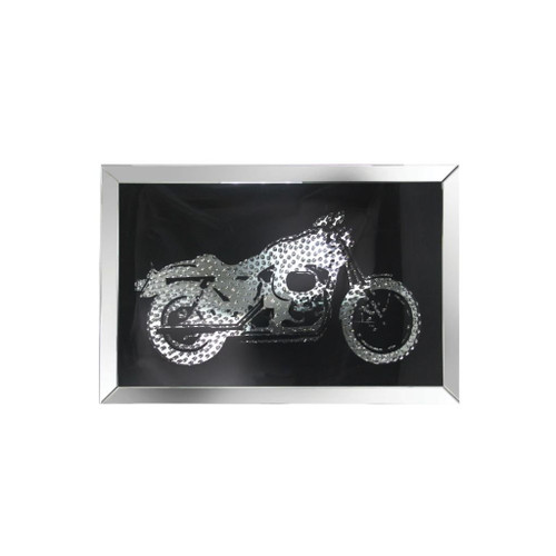 Nevina - Wall Art - Mirrored & Faux Crystal Motor