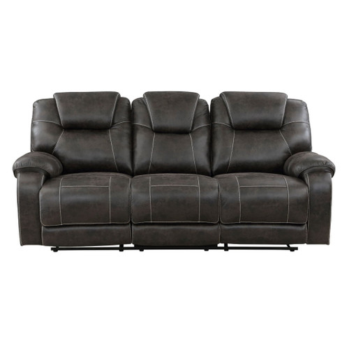 Gainesville - Double Reclining Sofa - Chocolate