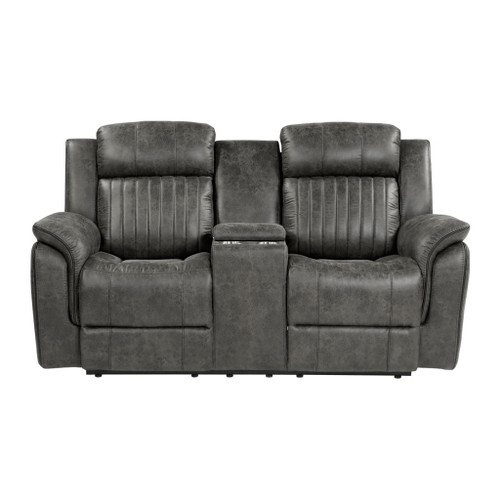 Centeroak - Double Reclining Loveseat With Center Console