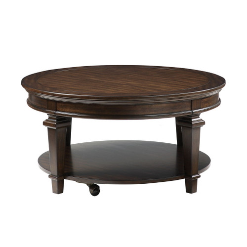 Tobias - Round Cocktail Table - Espresso