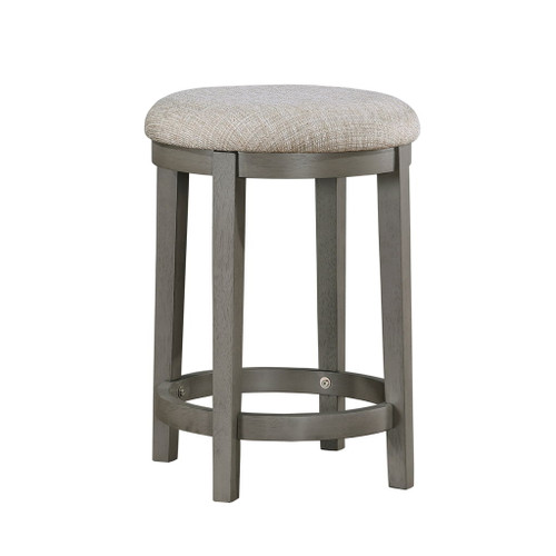Auburndale - Counter Height Stool (Set of 2) - Dark Gray / Beige