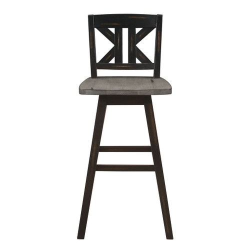 Amsonia - Swivel X-Back Pub Height Chair (Set of 2)