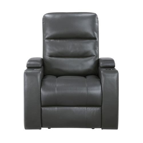 Rose Hill - Power Reclining Chair With Power Headrest - Gray
