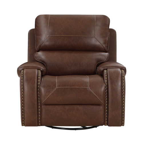 Newnan - Swivel Glider Reclining Chair - Brown