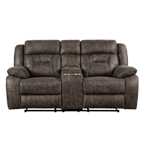 Madrona Hill - Double Reclining Loveseat With Center Console