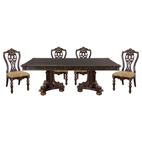 Catalonia - 5 Piece Dining Room Set (Table & 4 Side Chairs) - Cherry