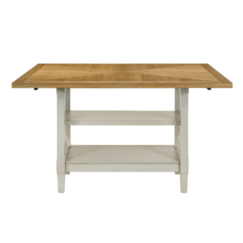 Maribelle - Counter Height Table - Gray / Light Brown