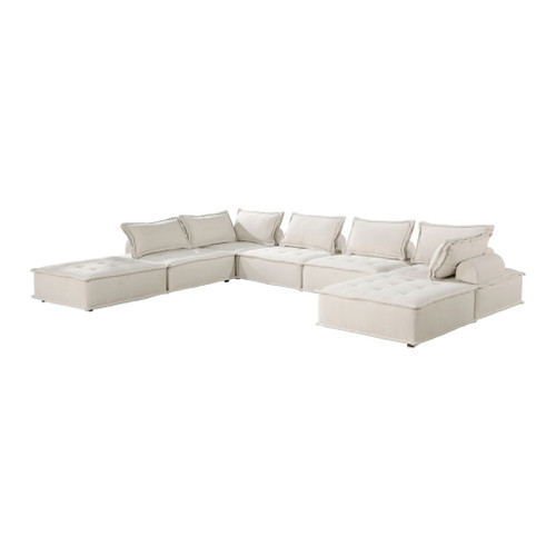 Inman - 7 Piece Modular Sectional - Beige
