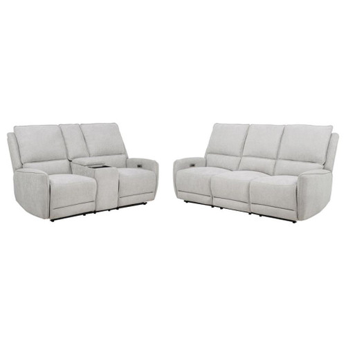 Sylmar - Chenille Power Reclining Sofa Set