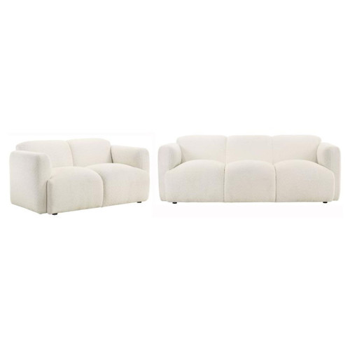 Dorset - Upholstered Round Track Arm Sofa Set