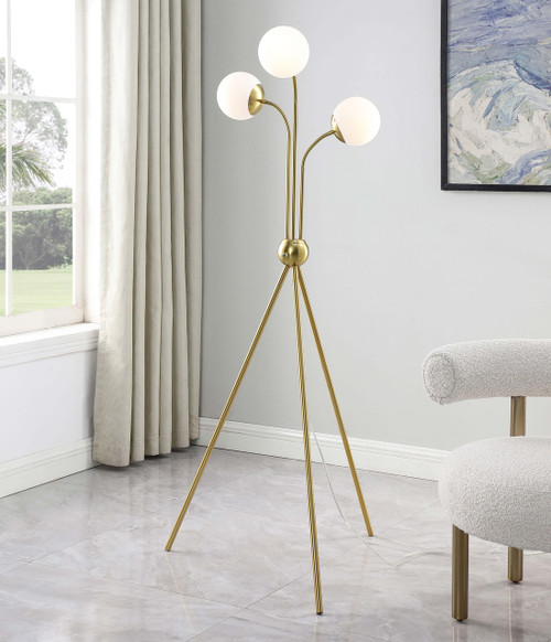 EUNAH Gold 28" x 66" Height Floor Lamp