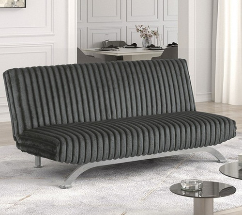 GIOVANNI Dark Gray 71" Wide Sofa Bed