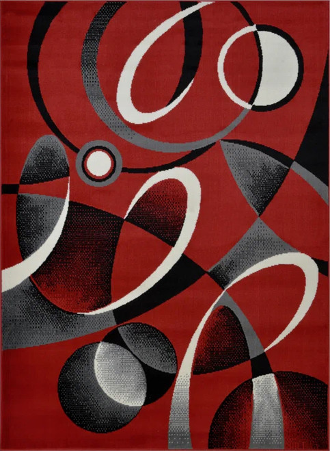 RENAURD Red 5' x 7' Area Rug