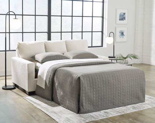 ELOWEN Beige 76" Wide Full Size Sofa Sleeper